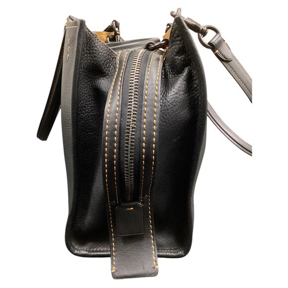 Coach Purse Women 1Size #33124 Rogue30 Genuine Glovetanned Pebble Leather Black - Picture 5 of 9